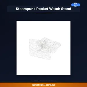 Steampunk Pocket Watch Stand - 3D Printable STL File