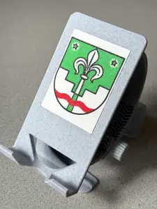 Multi-color Cover Plate for revised Phone Holder (here: Crest of Leuterod)
