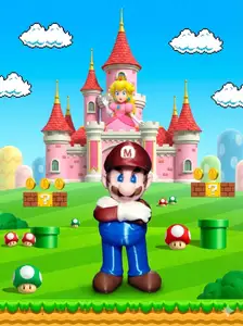 Iconic Super Mario Multicolor 3D Figure