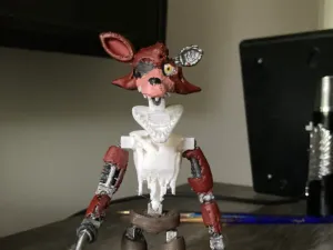 FNAF withered foxy articulated action figure