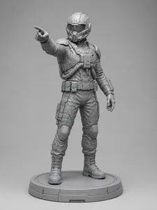 Futuristischer Soldat/Futuristic soldier