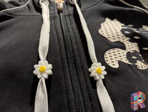 Daisy Hoodie Drawstring Bead