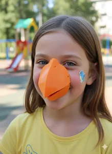 Bird beak mask / Maska ptačí zobák