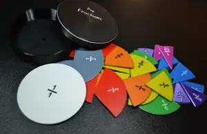 Compact Math Pie Fractions