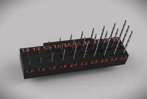 Magnetic detachable drill organizer for small drills