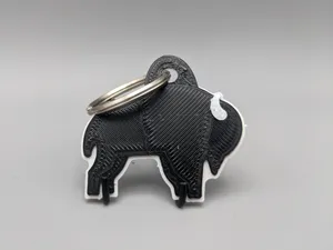 Bison Keychain