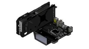 Compact Mini ITX & SFF PSU 3D Printed Test Bench for PC Builds