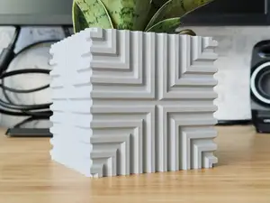 Matrix Cube Plant pot and Planter - Vase mode design