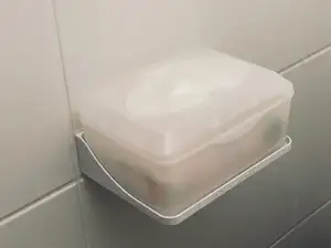 Shelf for Flushable Moist Wipes Box