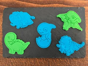 "Dinosaurs + Mammoth" Cookie Cutter + Stamp