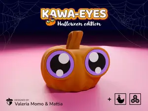 Kawa-Eyes Pumpkin Fidget Spinner! 4 Halloween