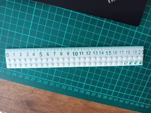 Lego brick ruler 20 cm - SHORTER ends