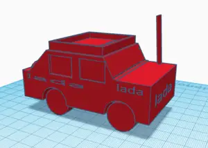 Lada model car