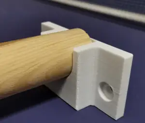 Rod holder / wall mount for 24mm / 28mm filament rod