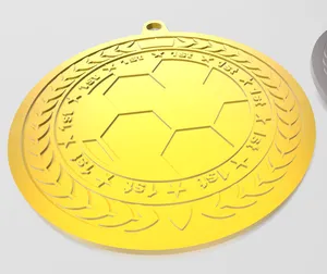 Football 1st,2nd,3rd place medal