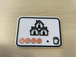 Worldbuilders Board Game - Village Market Sign