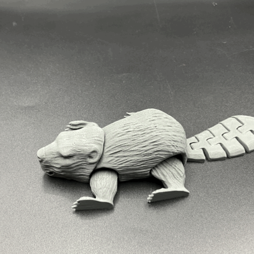 Flexy Beaver Family!!! 4 versions! Print in Place!!!