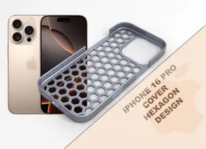 iPhone 16 Pro - Cover / Case Hexagon design