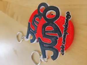 Judo club personalized keychain