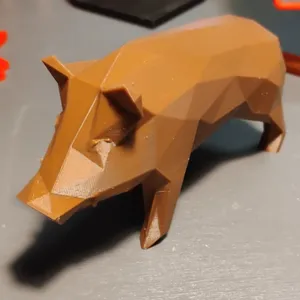 Boar low-poly