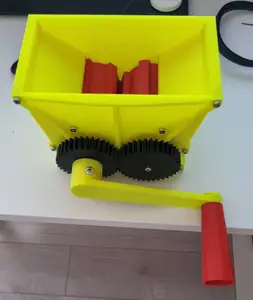 Grape crusher for wine making (remix with handle)