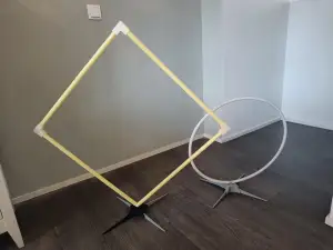 Modular gate stand for tinywhoop fpv racing gates
