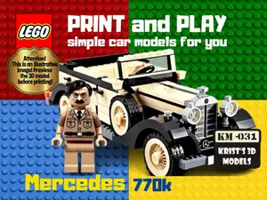 LEGO Adolf Hitler - Mercedes 770k