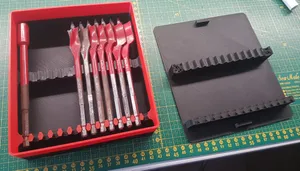 Spade drill bit box