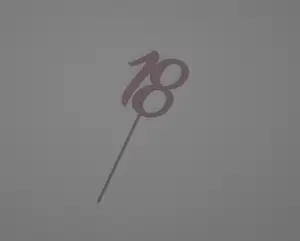 Cake topper number 18