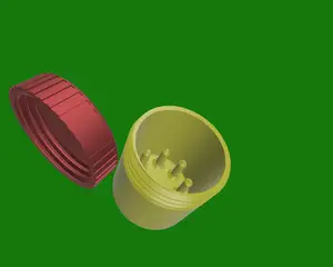 Glass pipe cleansing screwtop container