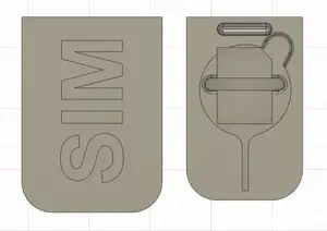 Single SIM card holder