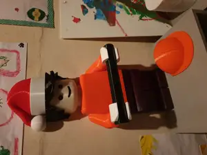 Lego man toilet paper - Shorter hands for larger rolls