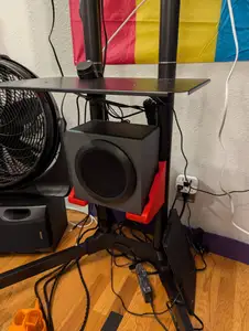 Logitech Z333 Speaker and Subwoofer mount for VIVO monitor stand