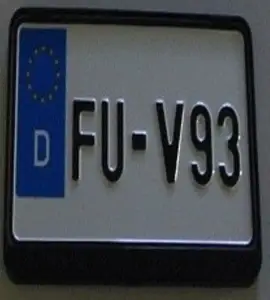 Square Car Plate number Frame
