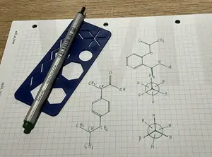 Organic chemistry stencil