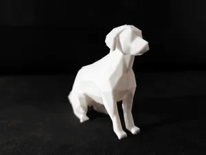 Sitting low poly Dogo
