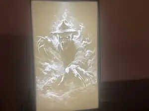 Freddy Kruger nightmare lithophane lightbox