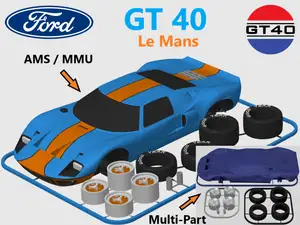 Ford GT 40 (Le Mans) Kit Card (1:24 scale)
