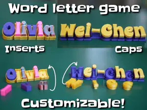 Single Extruder - dual color - Word letter game