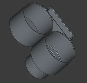 Single Small Cup Holder to a Double Larger Cup Holder