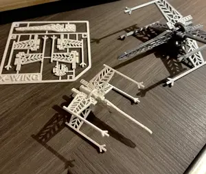 Snowflake X-Wing Kit Card Christmas Ornament
