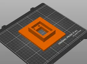 Drill and router Template for 1.75in by 2.5in engagement ring box with 8mm barrel hinges