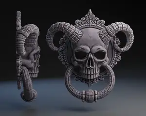 Gothic Skull Door Knocker