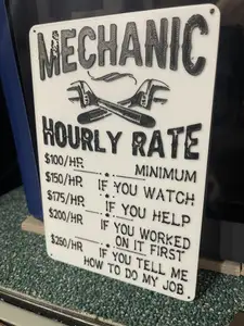 Sign Mechanic Hourly Rate