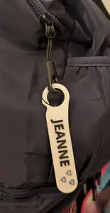 Hookable Keychain with changable text
