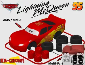 Lightning McQueen Kit Card (Disney Pixar Cars Movie)