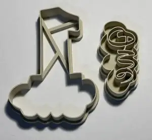 Cookie cutter - Number 1 + Lettering