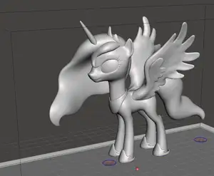 Princess Luna My Little Pony Remix (thicker wings, removed model supports, extra fillets)