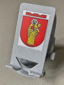 Multi-color Cover Plate for revised Phone Holder (here: Crest of Trier)