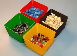 Small stackable storage box with lid (parametric)